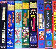 8 VHS MAZINGA GETTA GORDIAN