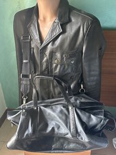 Belstaff Borsa Borsone Da Viaggio Pelle Tela Originale