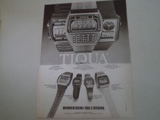 advertising Pubblicità 1981 OROLOGI TIQUA QUARTZ WAVE SURFER/DIGITAL/WATCH