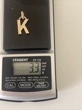 9ct Gold Letter K Gold Jewelry