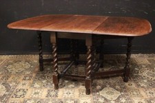 Bel tavolo bandelle / table / gambe torciglione / legno / inglese / wood / UK