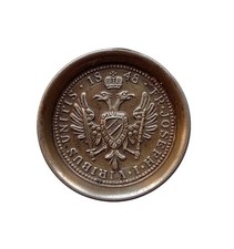 *HH* Bottone Medaglia Fregio Aquila Bicipite 1848 Re Francesco Giuseppe Austria