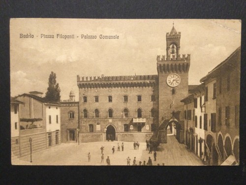 Budrio cartolina epoca - cartolina, d'epoca