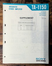 Sony TA-1150 Amplificatore