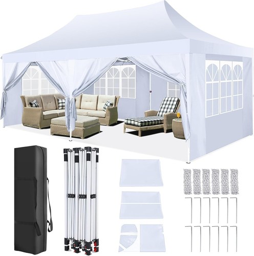 Gazebo pieghevole 3x6m - pieghevole,