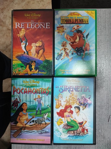 Lotto vhs disney leone - vhs, re