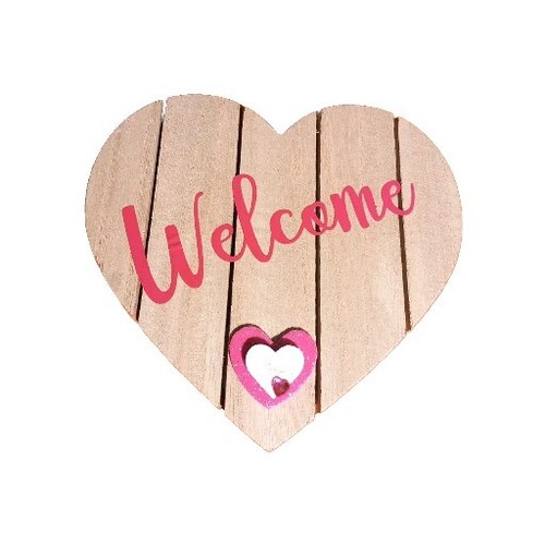 Benvenuto forma di cuore - forma,