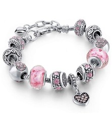 Bracciale Charm Murano Zirconi