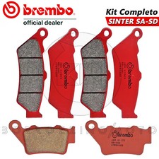 PASTIGLIE FRENO BREMBO ANTERIORI SA + POSTERIORI BMW F 800 GS ABS 2010 2011 2012
