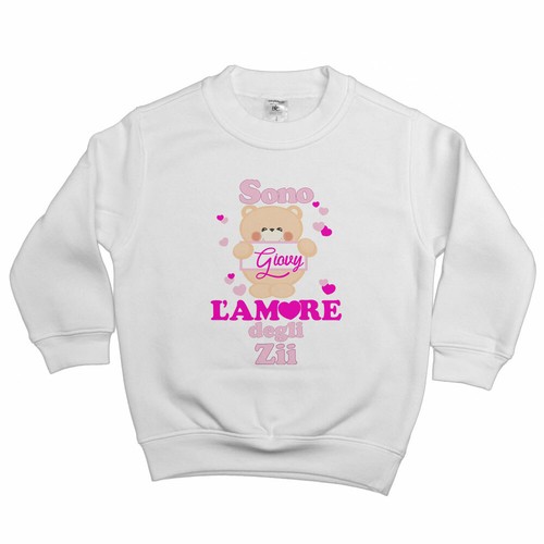 Felpa bambina personalizzata