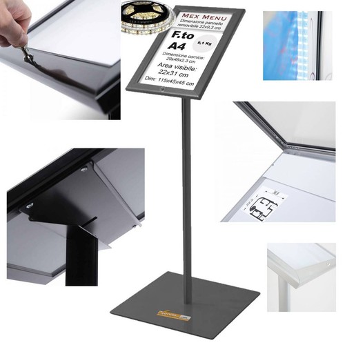 Espositore luce led mettere - espositore,