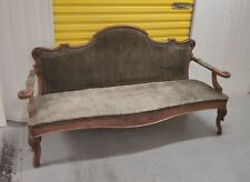 Divanetto vintage stile classico, in noce