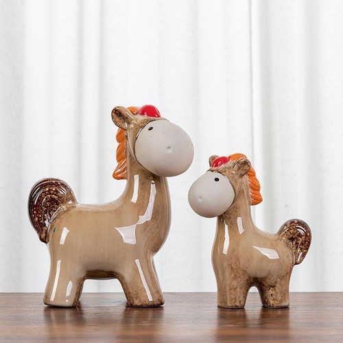 Paio statuette di cavalli - di,