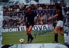 AUTOGRAFO Sandro Mazzola FOTO SERIE A FC INTERNAZIONALE INTER VS TORO DI PULICI