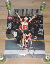 Gianni Bugno Signed Poster 1990 Milan-San Remo Bicycle Race Winner