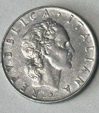 1955-R Italy 50 Lire KM# 95.1