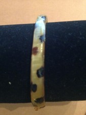 BRACCIALE ETNICO ARTIGIANALE OSSO o plastica colori naturali - vari spessori 