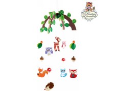 Giostrina in legno animali del
