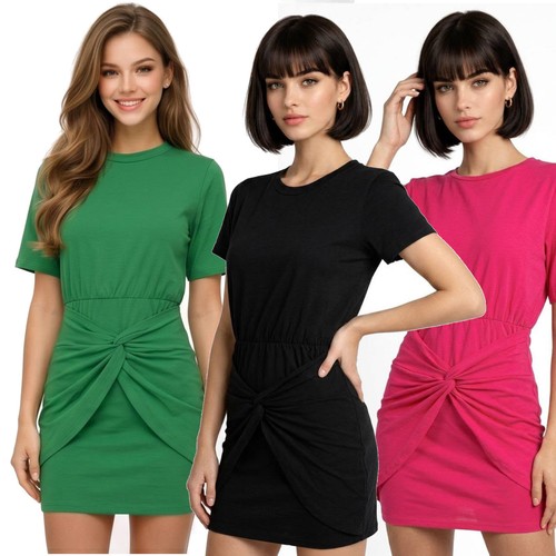 Wrap front shirt dress - wrap,