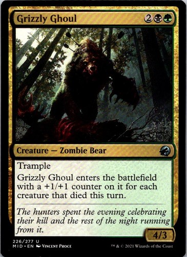 Grizzly ghoul 226 uncommon - ghoul,