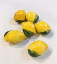 20 Pezzi limone in ceramica di Caltagirone ciondoli per creare gioielli