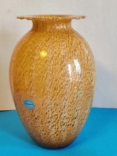 vaso in vetro di murano Foglia Oro Anni 60/70