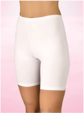 6 SLIP DONNA DAFNE ART. 703 GAMBA LUNGA IN COTONE ELASTICIZZATO BIANCO-NERO