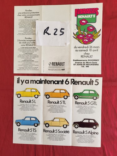 Renault 5 dépliant - renault,