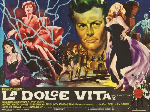 Dolce vita poster marcello - dolce,
