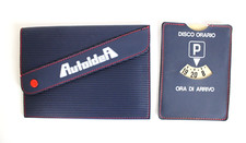 Porta Libretto Documenti Auto VINTAGE D'epoca Organizzatore Disco Orario (027)