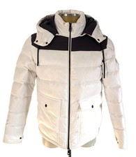 Piumino bianco nero moncler - bianco,