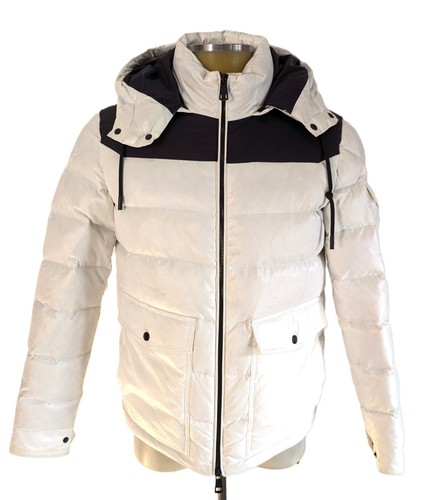 Piumino bianco nero moncler - piumino,