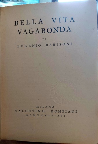 Eugenio barisoni bella vita - eugenio,