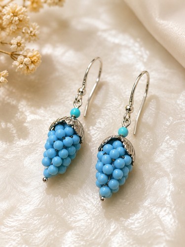 Orecchini turchese argento 925 - orecchini,