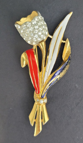Spilla coro vintage - coro, fiore