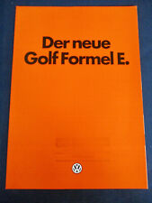 Brochure VW Golf 1 2° SERIE