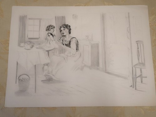 Disegno inchiostro matita - disegno, e
