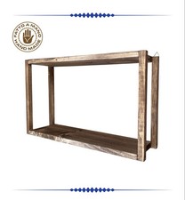 MENSOLA A DUE RIPIANI IN LEGNO REALIZZATA A MANO APPENDIBILE 30x40cm
