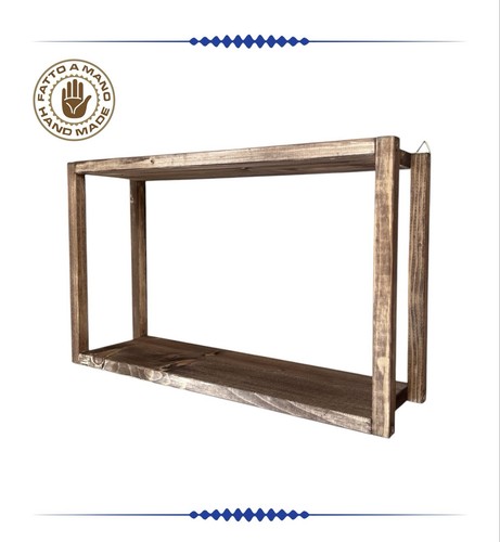 Mensola due ripiani - a, legno