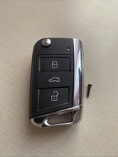 CHIAVE GUSCIO TELECOMANDO 3 TASTI VW GOLF 7 VII POLO TIGUAN T-ROC FABIA  HU66