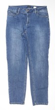 Jeans donna blu gamba dritta