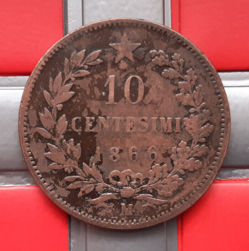 10 centesimi 1866 - , (m)