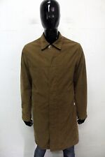 ICEBERG Cappotto Uomo Taglia 50 Giubbotto Beige Giubbino Jacket Coat Logo