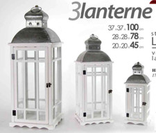 SET 3 LANTERNE PORTACANDELA
