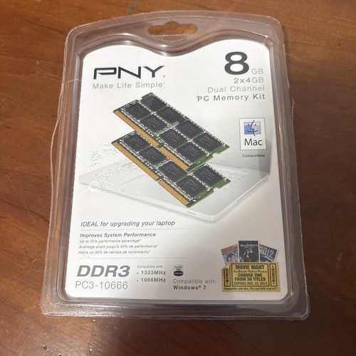 Pny 8gb 2x4gb dual - 2x4gb, pc