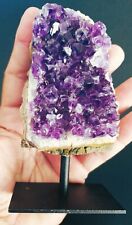 MINERALE AMETISTA URUGUAY Cod. 02-PESO Gr. 446-Cm. 10,20x6,20x13,00-Leg.Descriz.