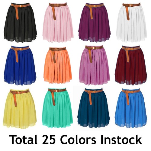 Minigonne donna donna chiffon