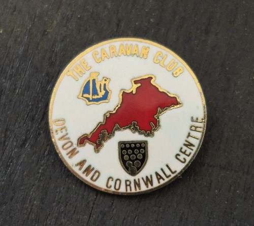 Vintage caravan club enamel - caravan,