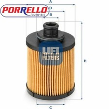 FILTRO OLIO MOTORE UFI 2503100 per FIAT 500 OPEL CORSA PANDA ALFA MITO