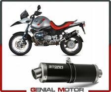 Scarico Storm by Mivv Oval Nero acciaio inox per Bmw R 1150 Gs 1999 > 2003
